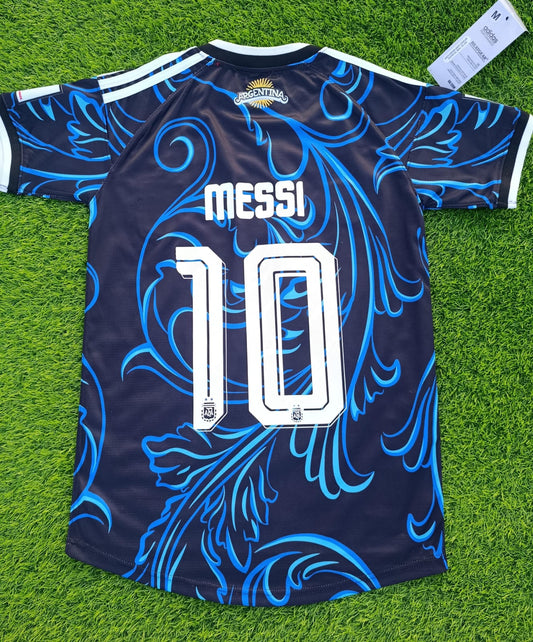 MESSI 10 ARGENTINA AWAY FIFA CUP JERSEY(EMBROIDED LOGO)
