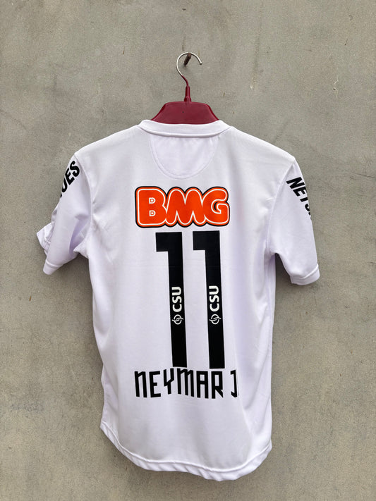 Neymar Jr Santos Shirt 2012 HOME EMBROIDED LOGO