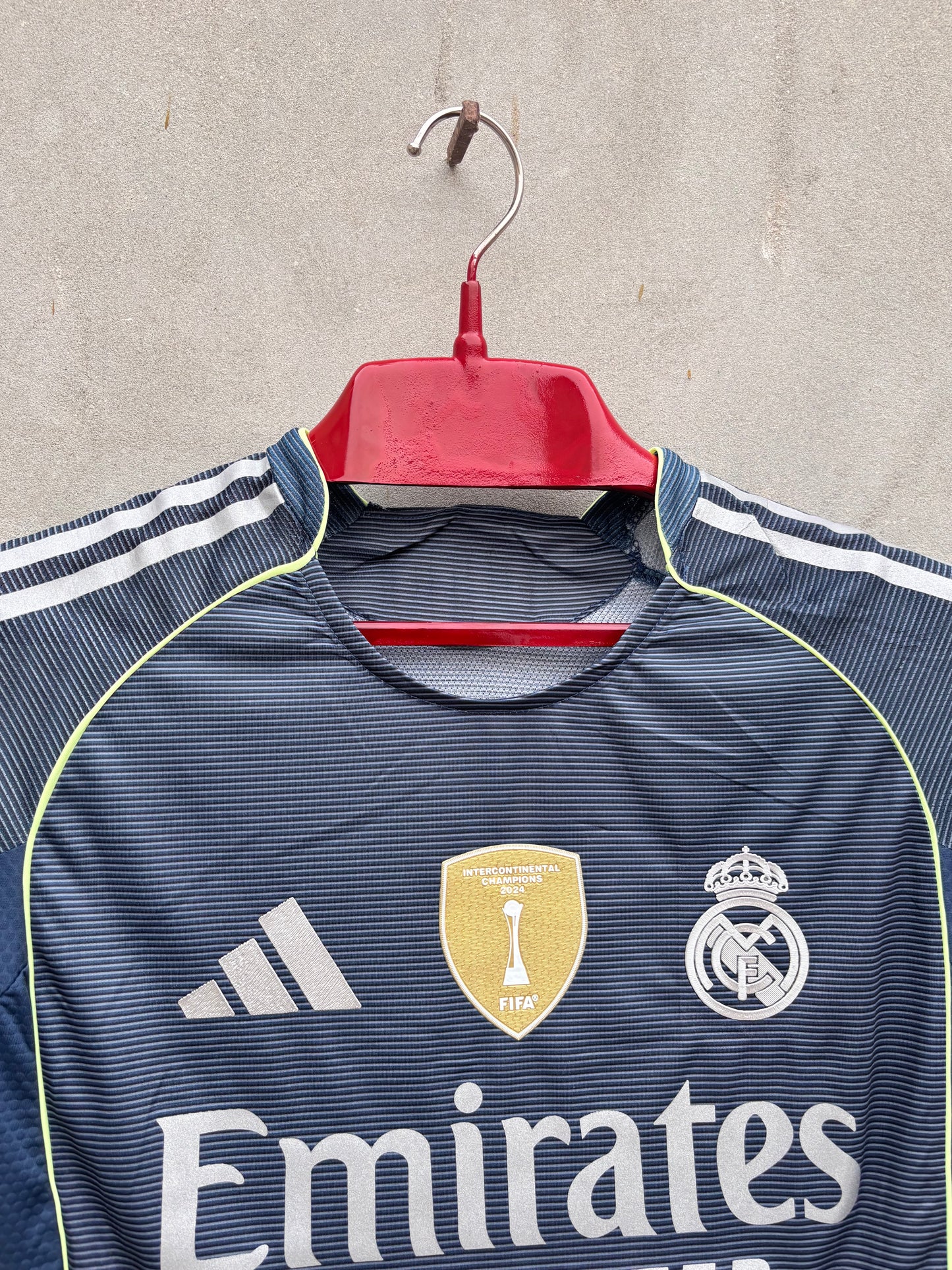 Real Madrid Away HALF SLEEVE JERSEY(TPU LOGO)