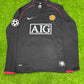 RONALDO 7 MANCHESTER UNITED BLACK SHIRT 2007/08
