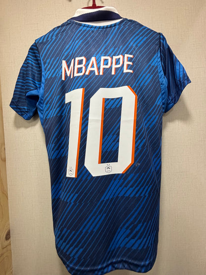 MBAPPE 10 FRANCE HOME FIFA CUP JERSEY (EMBROIDED LOGO)