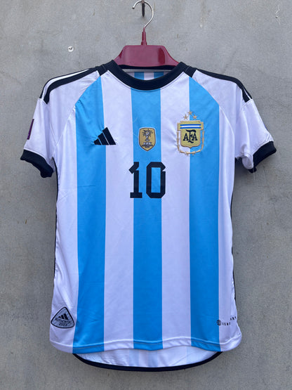 ARGENTINA MESSI 10 WORLD CUP JERSEY 22/23
