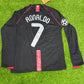 RONALDO 7 MANCHESTER UNITED BLACK SHIRT 2007/08