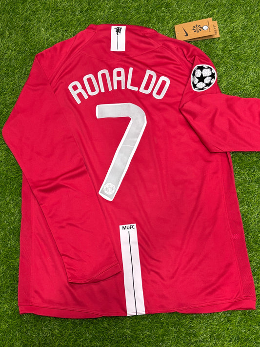 MAN UNITED 2007/08 RONALDO  7  HALF SLEEVE  SHIRT