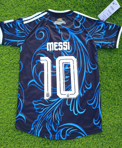 MESSI 10 ARGENTINA AWAY FIFA CUP JERSEY(EMBROIDED LOGO)