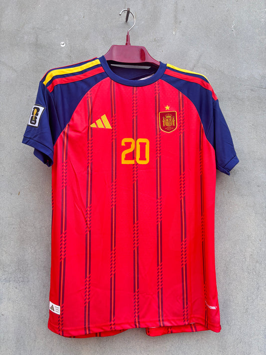 SPAIN HOME FIFA CUP SHIRT WITH SHORT 2026(EMBROIDED LOGO)