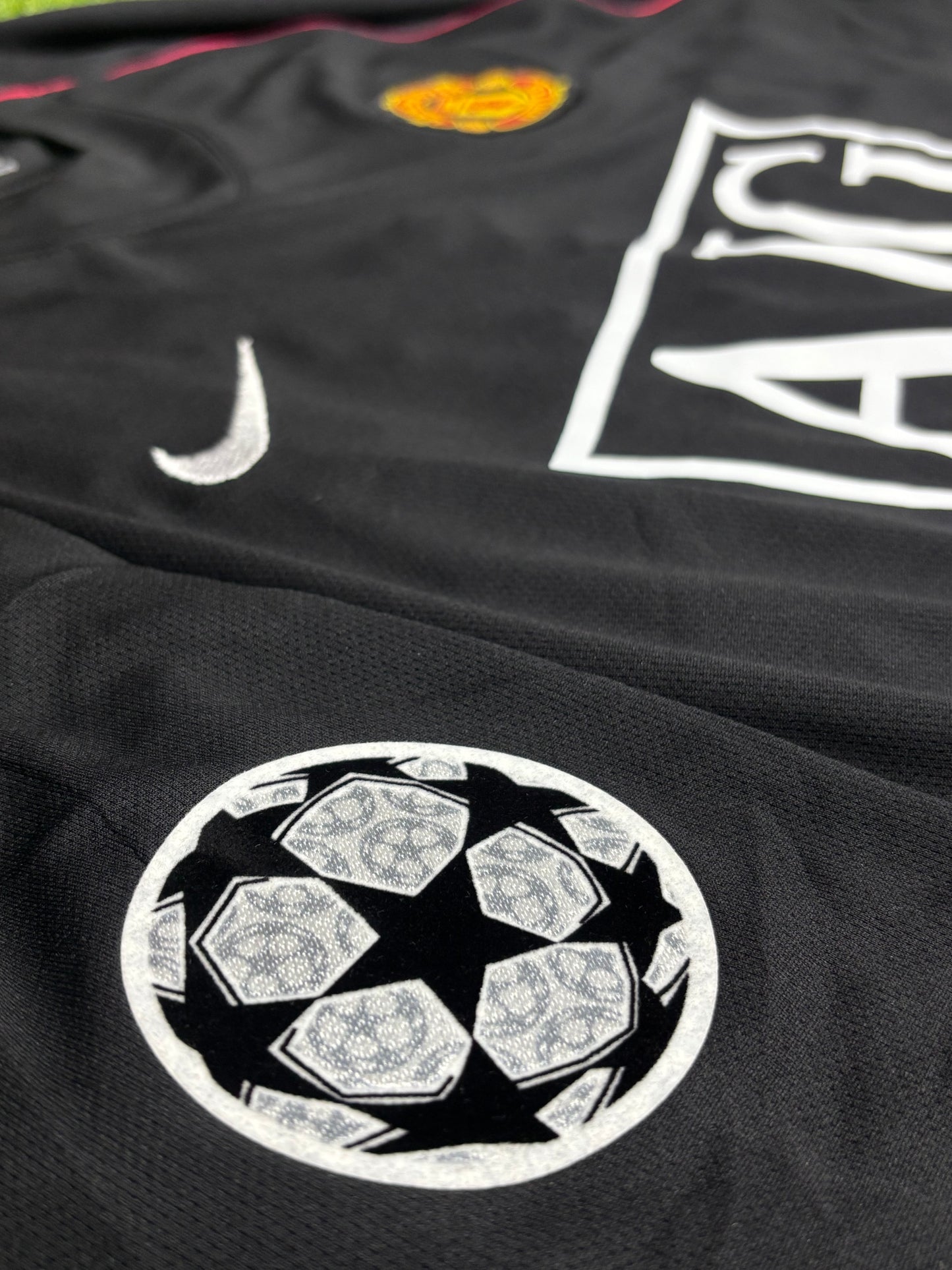 RONALDO 7 MANCHESTER UNITED BLACK SHIRT 2007/08