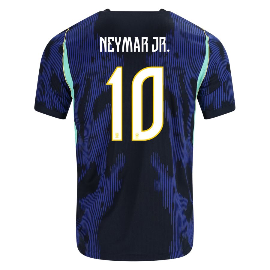 Neymar JR Brazil away FIFA Cup Jersey (EMBROIDED LOGO)