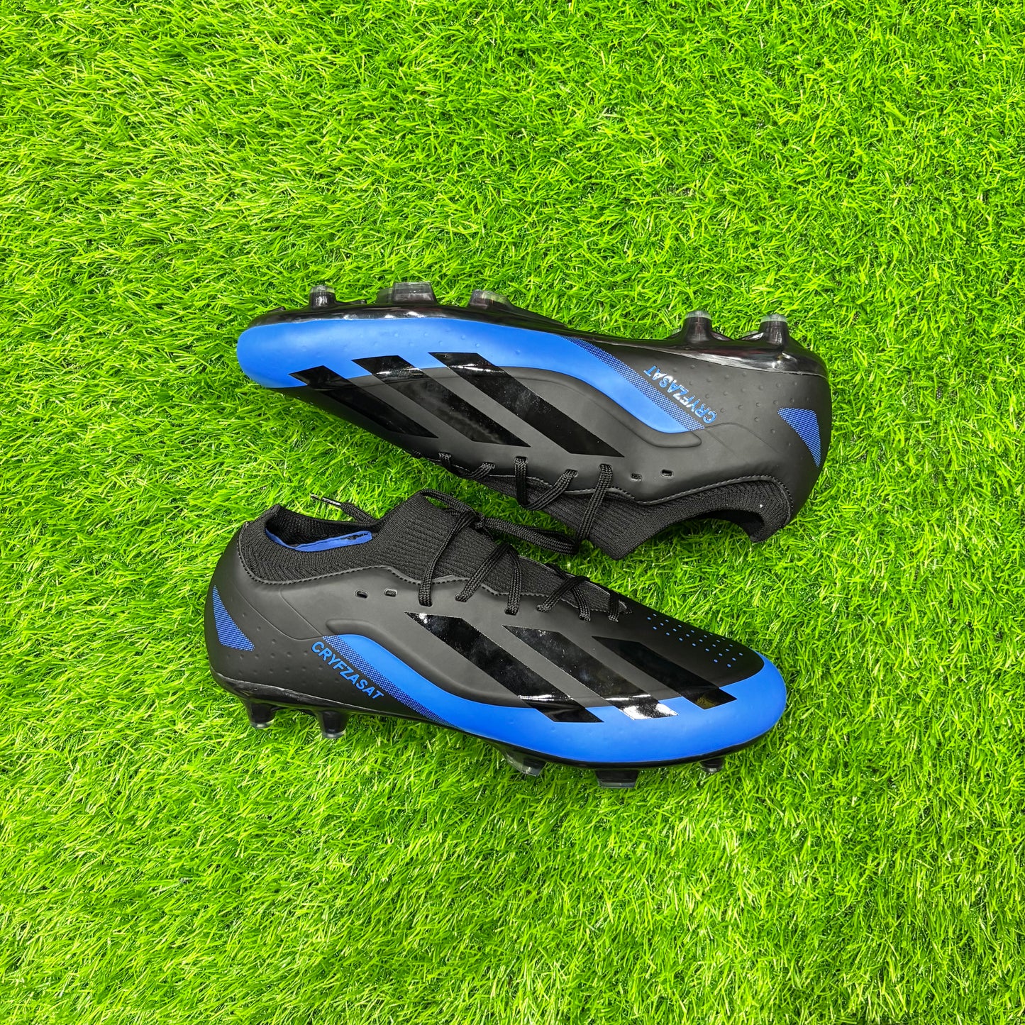Football Studs – Black/Blue