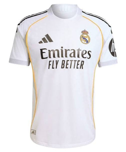 Real Madrid Home HALF SLEEVE SHIRT(EMBROIDED LOGO)