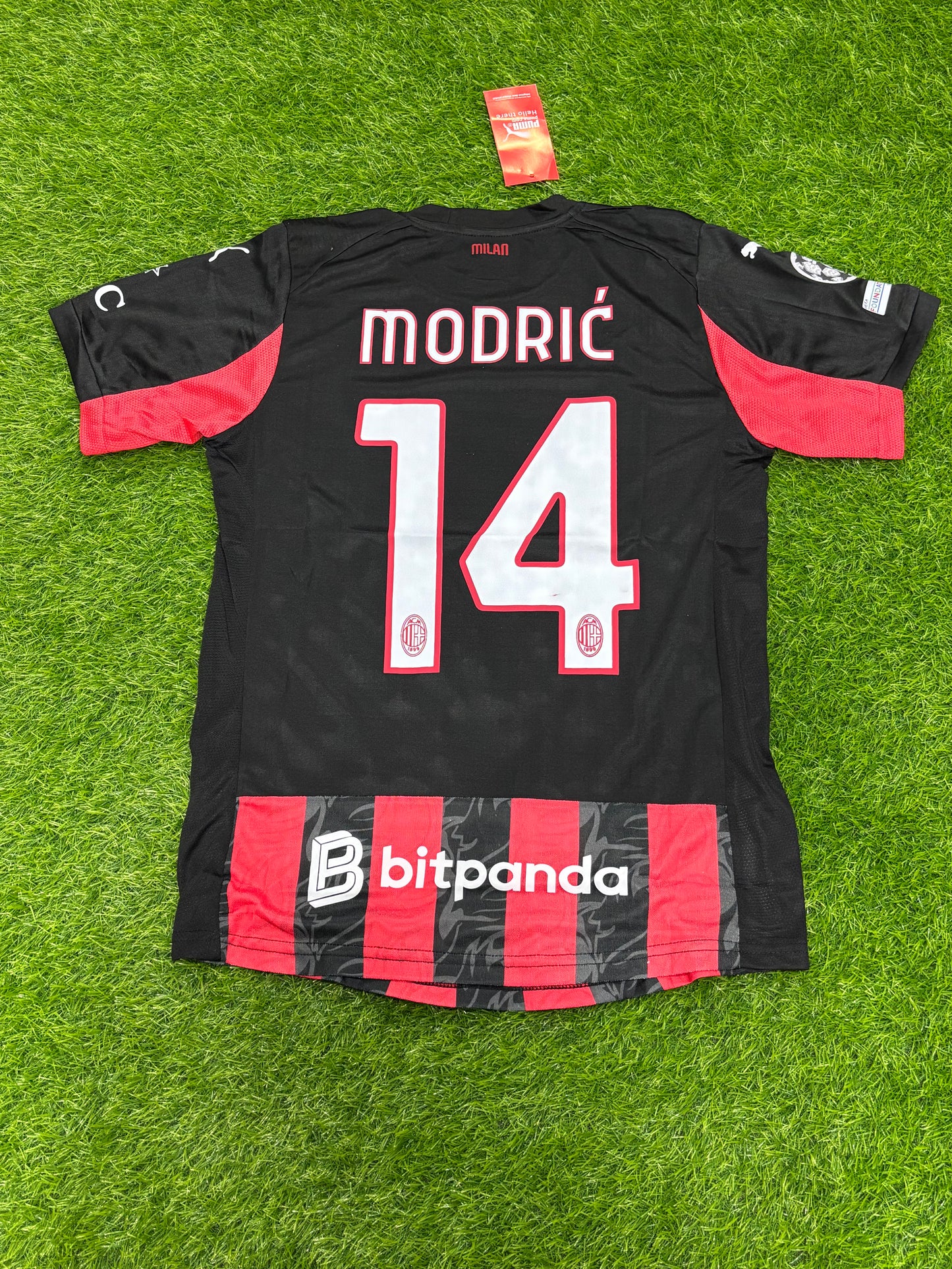 MODRIC AC MILAN HOME  SHIRT 25/26 (EMBROIDED LOGO)