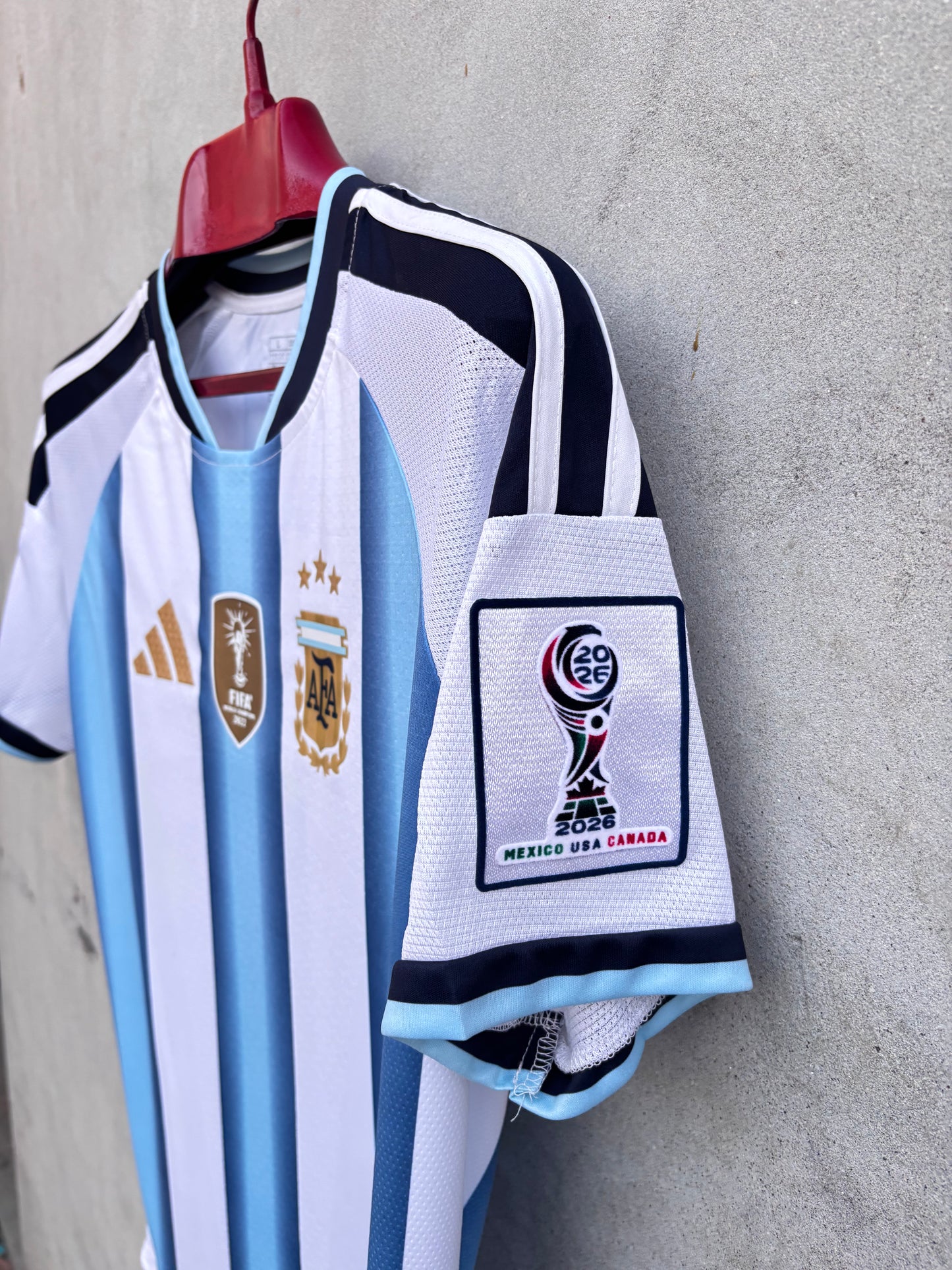 MESSI 10 ARGENTINA HOME FIFA CUP SHIRT 2026(3D LOGO)