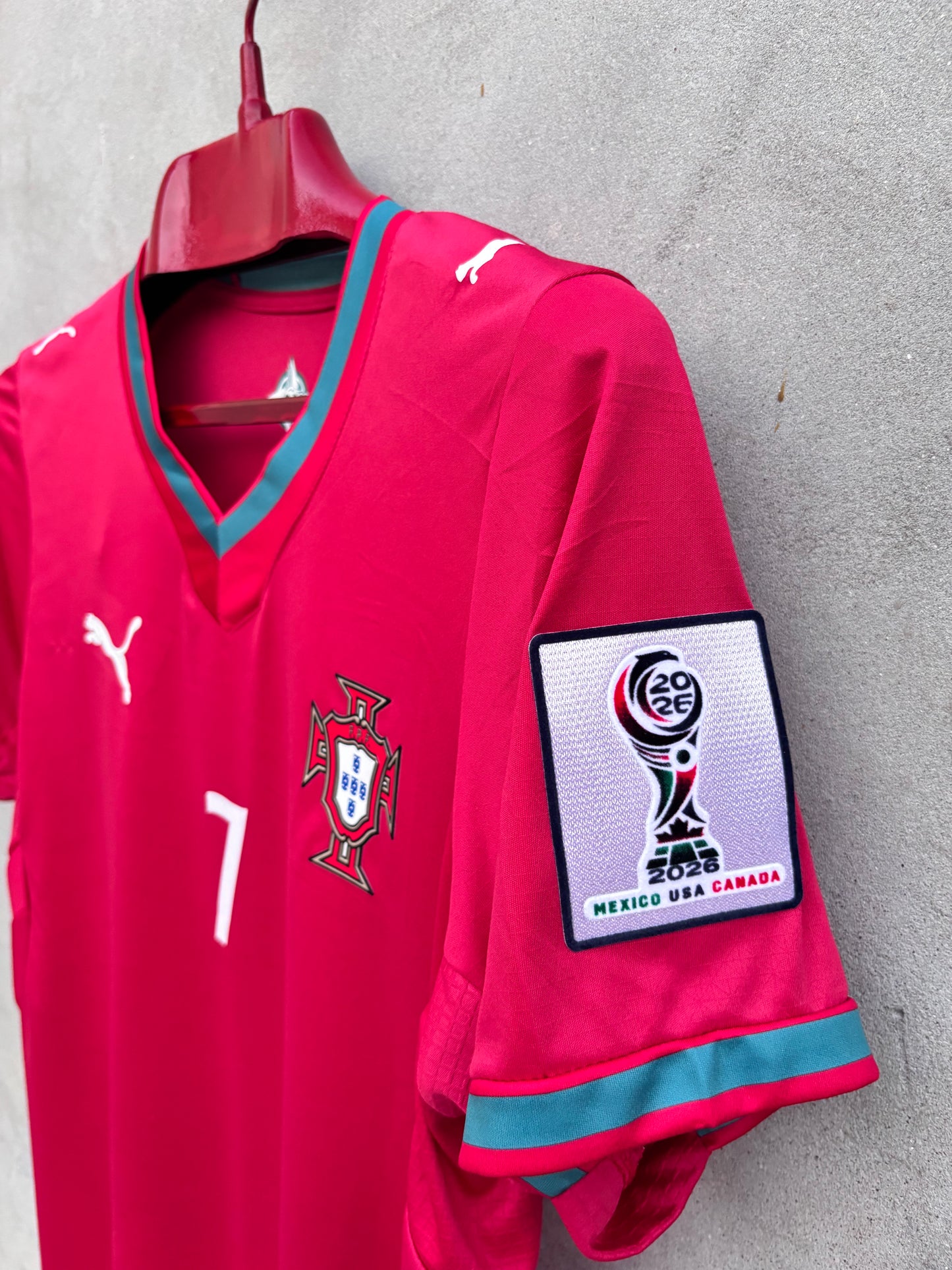 Portugal Home Fifa World Cup 2026 Shirt ( TPU LOGOS)