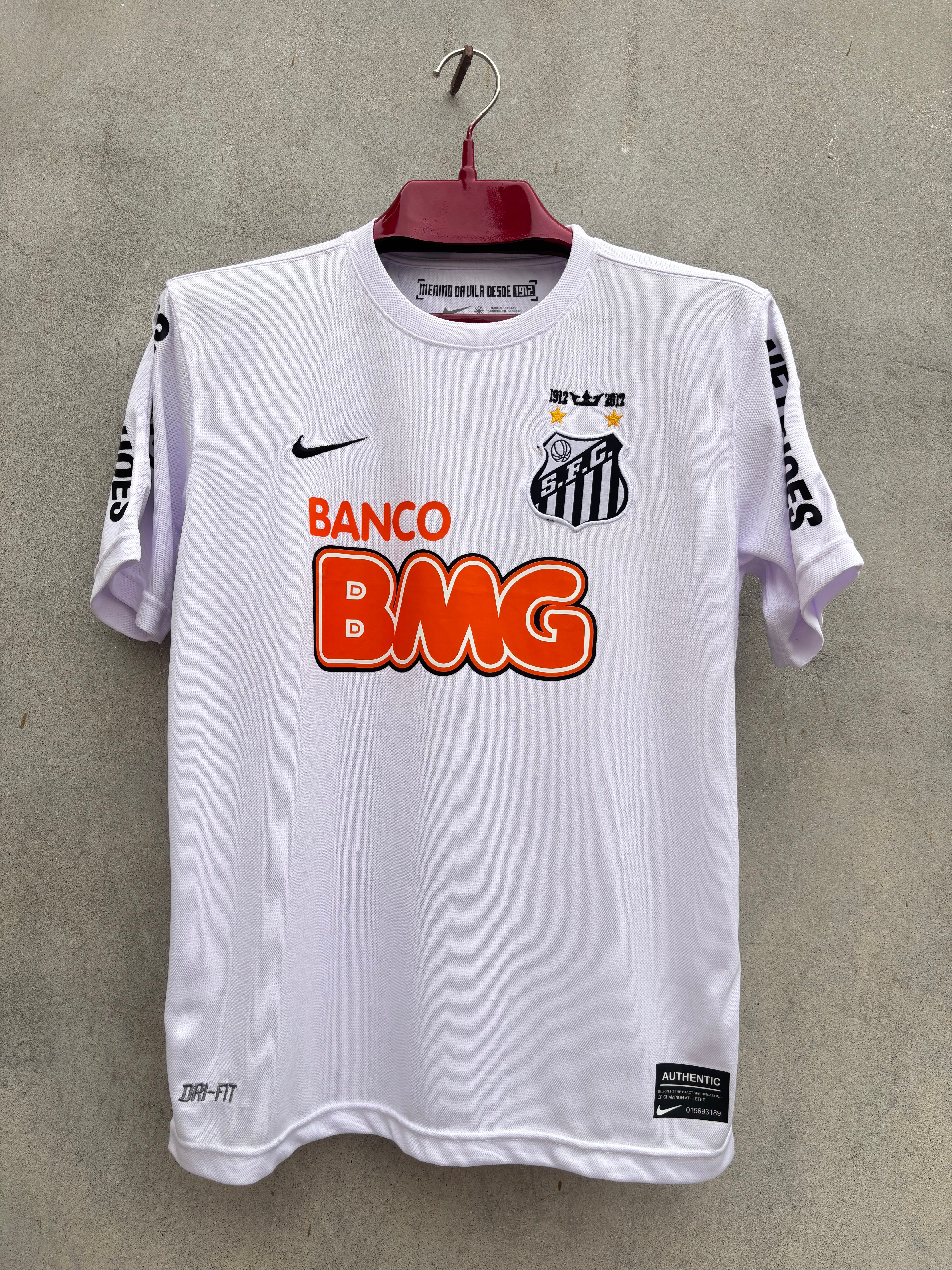 Neymar Jr Santos Shirt 2012 HOME EMBROIDED LOGO – Noor Sports