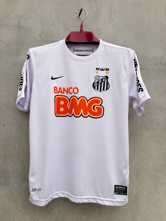 Neymar Jr Santos Shirt 2012 HOME EMBROIDED LOGO