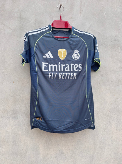 Real Madrid Away HALF SLEEVE JERSEY(TPU LOGO)