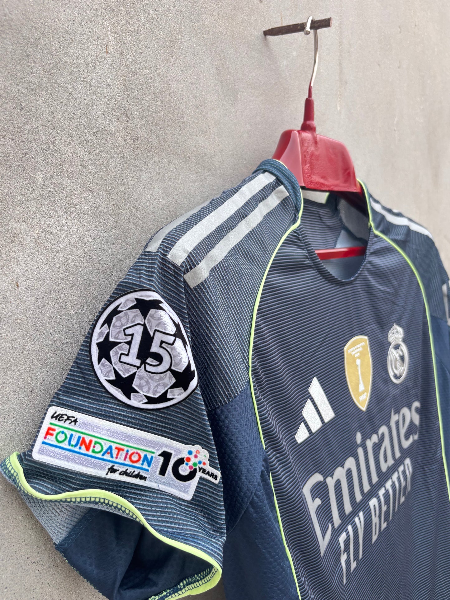 Real Madrid Away HALF SLEEVE JERSEY(TPU LOGO)