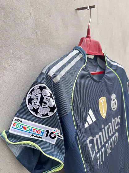 Real Madrid Away HALF SLEEVE JERSEY(TPU LOGO)