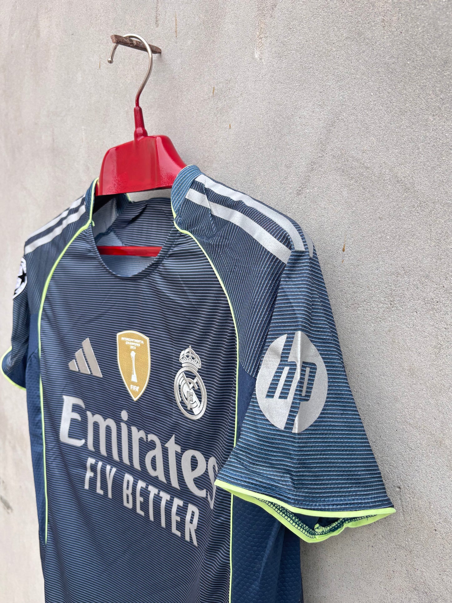 Real Madrid Away HALF SLEEVE JERSEY(TPU LOGO)