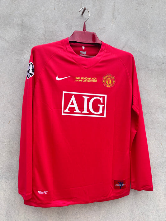 MAN UNITED 2007/08 RONALDO  7   SHIRT(EMBROIDED LOGO)