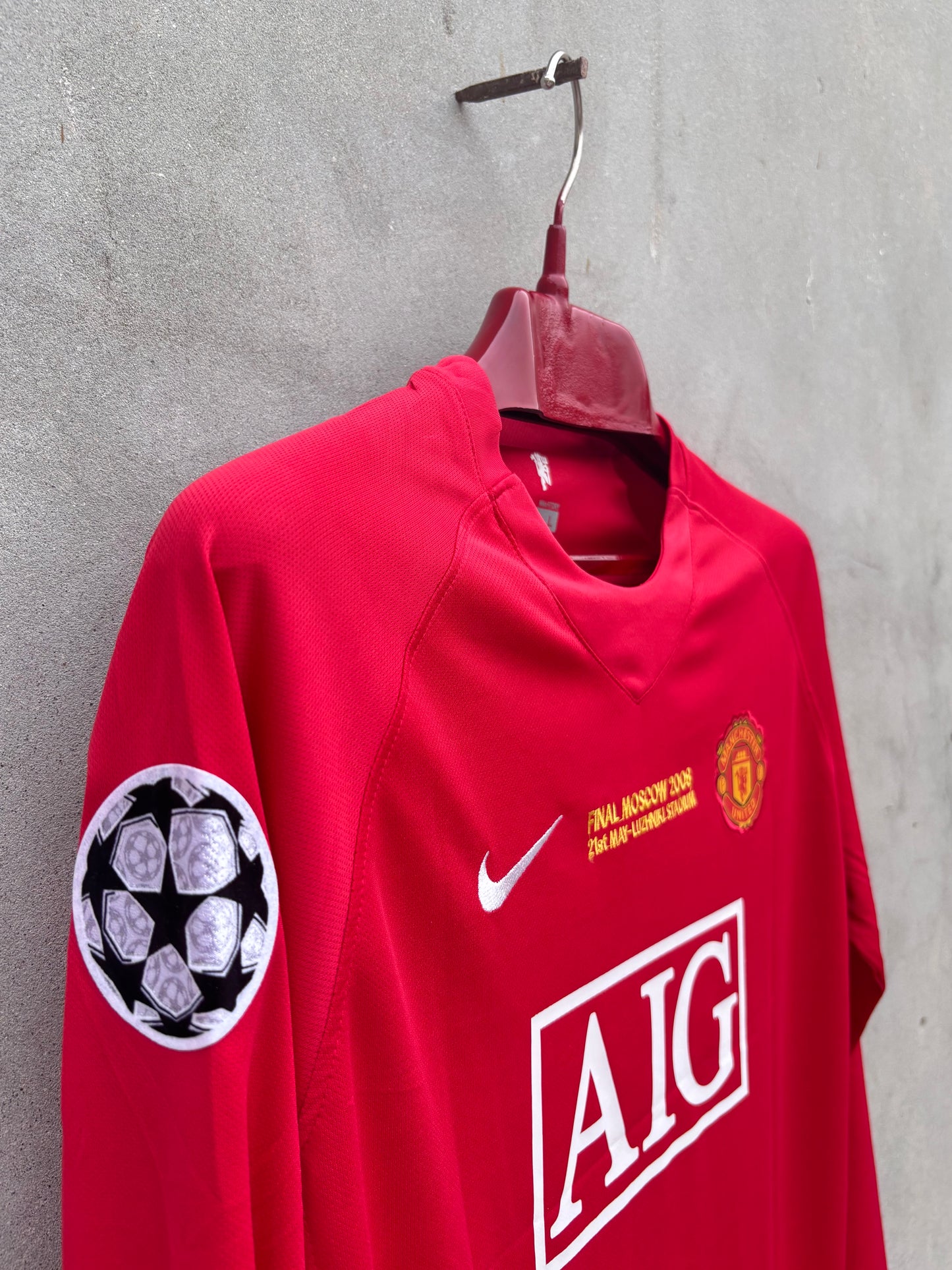 MAN UNITED 2007/08 RONALDO  7   SHIRT(EMBROIDED LOGO)
