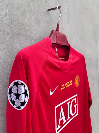 MAN UNITED 2007/08 RONALDO  7   SHIRT(EMBROIDED LOGO)