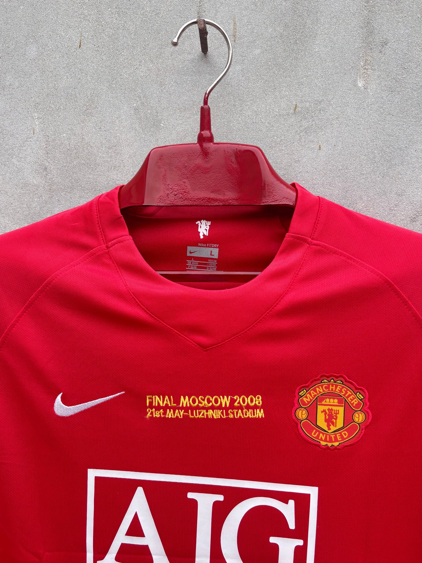MAN UNITED 2007/08 RONALDO  7   SHIRT(EMBROIDED LOGO)