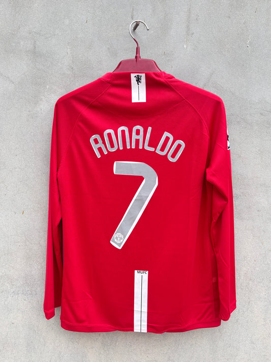 MAN UNITED 2007/08 RONALDO  7   SHIRT(EMBROIDED LOGO)