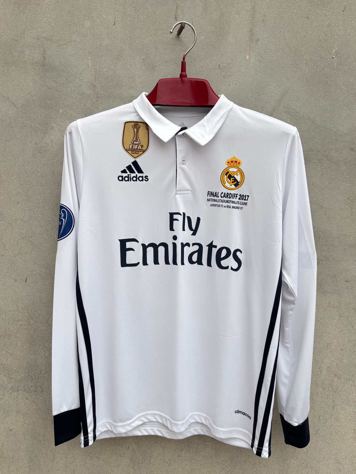 Ronaldo 7 Real Madrid Home 2016/17 FULL SLEEVE JERSEY (ORIGINAL 