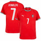RONALDO 7 PORTUGAL HOME SHIRT PLAYER VERSION